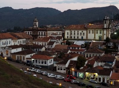 Ouro Preto at dusk.