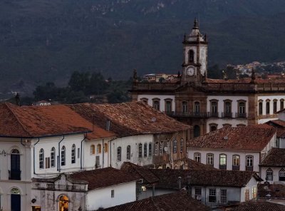 Ouro Preto at dusk.