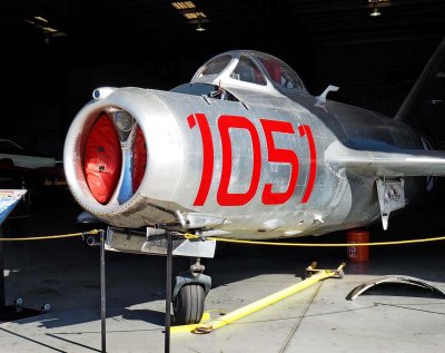 Another Soviet fighter, the Mig-15, used in Korea War.