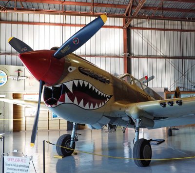 The American Curtiss P-40. 