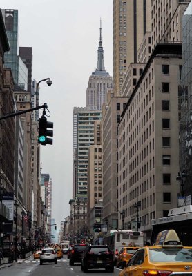 NYC; the 5th avenue; the Empire State building.