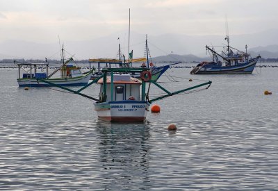 Fishing boats at Ganchos. Fishing is the main activity at this region. 