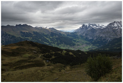View from hiking trail Mnnlichen-Kleine Scheidegg