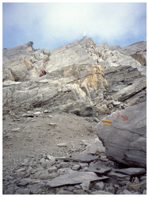 mountain path to Monte Moro