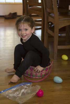 Incubating Easter eggs