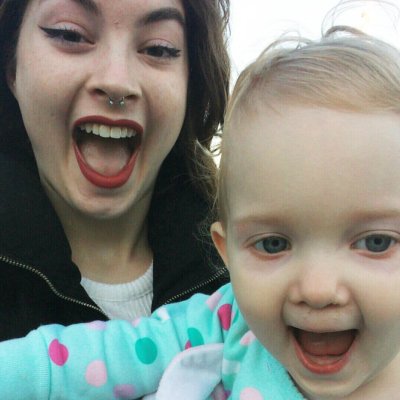 Lisa & Mia making camera faces