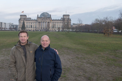 Ralph and Claude in front of the Reichstag