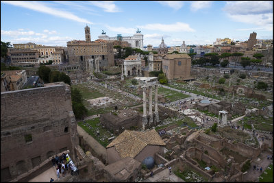 View over Forum Romanum, Rome.Taken from Palatine Hill......
