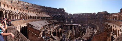 Panorama of the Colosseum....