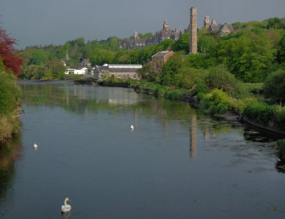 River Lee towards old waterworks and gaol