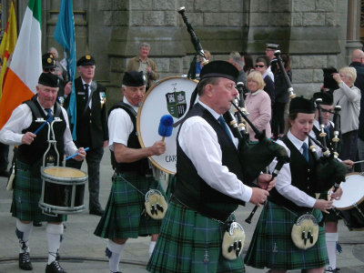 Carragaline Pipe Band at 102nd anniversary of Lusitania sinking