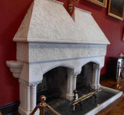 Kilkenny Castle_Marble fireplace detail