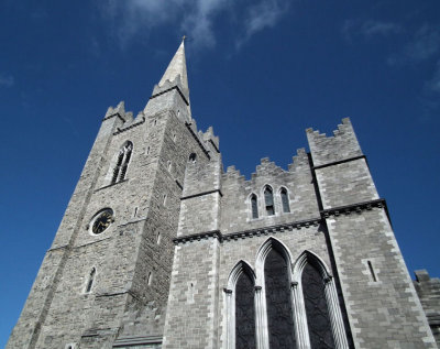 St Patricks church from bus.