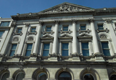 Old colonial building near Trinity College from coach