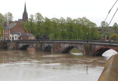 River Dee and bridge from City walls