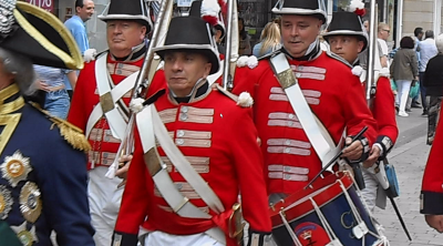 Re Enactment parade Main St