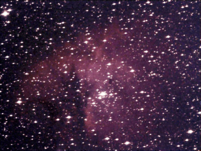 NGC 281: the Pacman nebula: 10minutes exposure with 150mm itelescope in Mayhill Nm