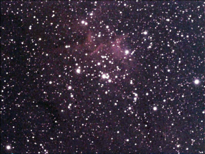 Heart nebula IC1805: 10mins exposure with 150mm itelescope in Mayhill Nm