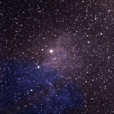C31 Flaming Star nebula: 10mins exposure with 150mm itelescope in Mayhill Nm