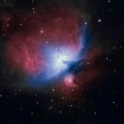 M42 Orion  nebula: 2minute exposure taken with 150mm itelescope in Mayhill Nm