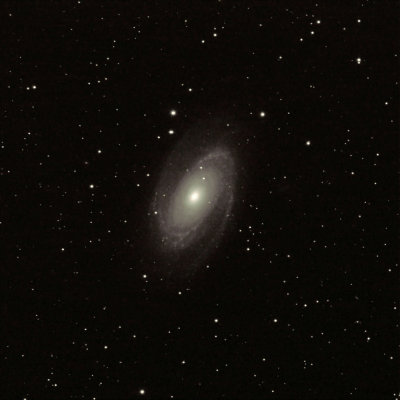 M81 Bode's galaxy:6minute exposure with 150mm itelescope in Mayhill Nm 