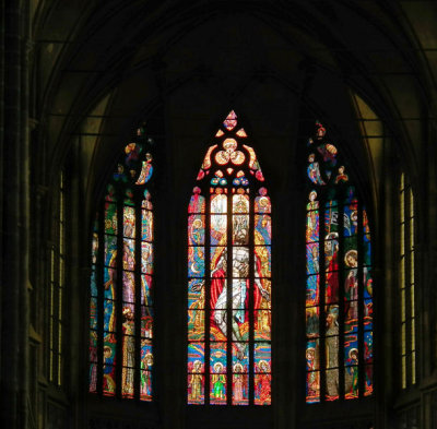 St Vitus Cathedral stained glass windows