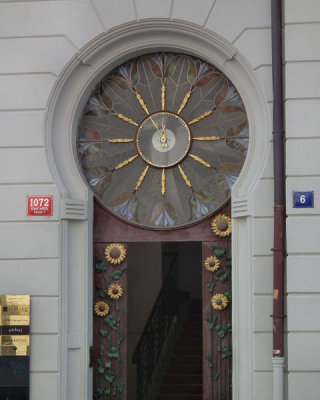  Office door clock Old Town near Josefov