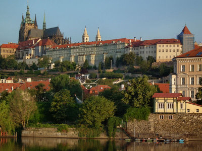  Prague castle down to Vlatava river 