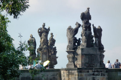  Carles Bridge religious statues 