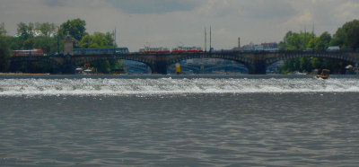  Weir with Legion and Jiraskuv Bridges from boat
