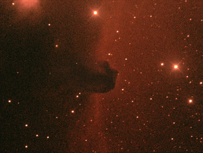 IC434_Horsehead_nebula 5 mins exposure, taken with 317mm at Bathurst NSW