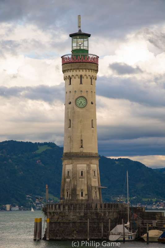 Lighthouse at the harbour entrance, Lindau