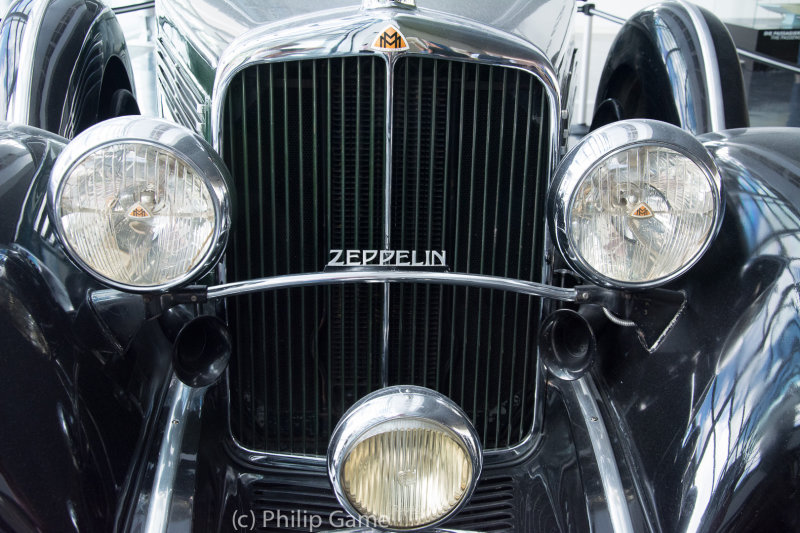 1930s Zeppelin motor car displayed at the Zeppelin Museum, Friedrichshafen