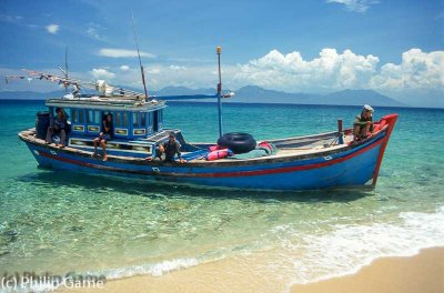 Fishing vessel at Nha Trang, central Vietnam