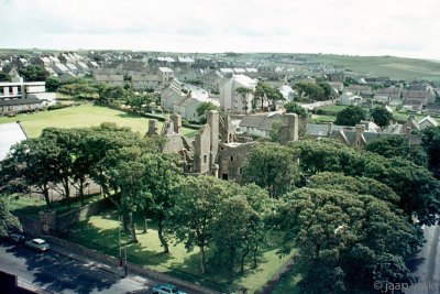 Kirkwall, Earl's Palace, view from St. Magnus Cathedral