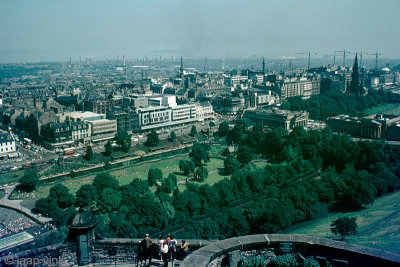 View from Edinburgh Castle - Uitzicht van Edinburgh Castle