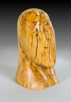 One eyed bust from spalted Birch.