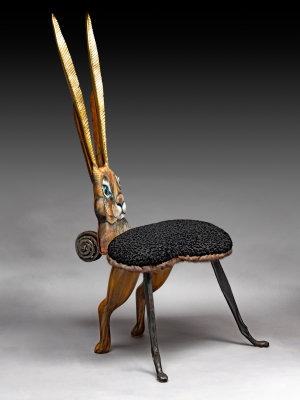 This Hare Chair was made at a Collaboration. Miranda was the inspiration behind the project.
