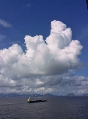 Sky above Pearl River Delta
