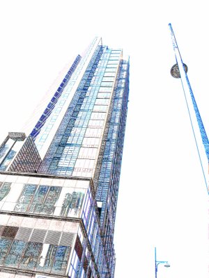 Building and Lamp Poles