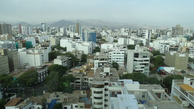 View of Miraflores and Barranco Districts