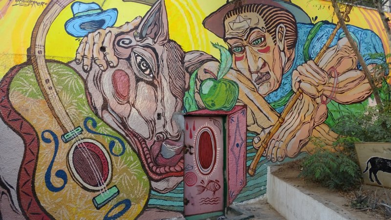 Bajada de los Baos street art