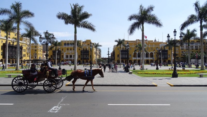 Horse Drawn Carriage at Plaza de Armas