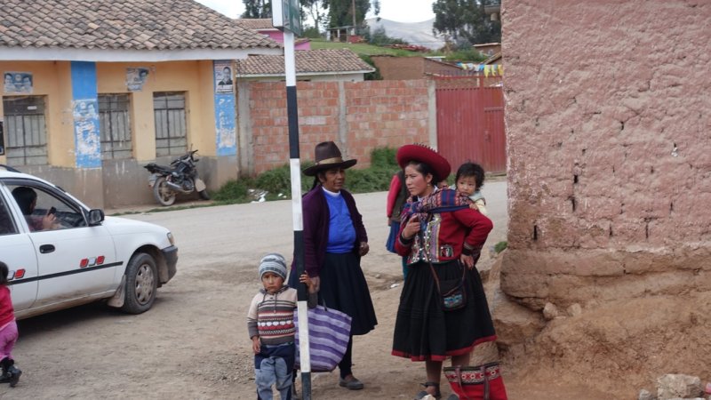 Street Scene on the outskirts of  Cusco