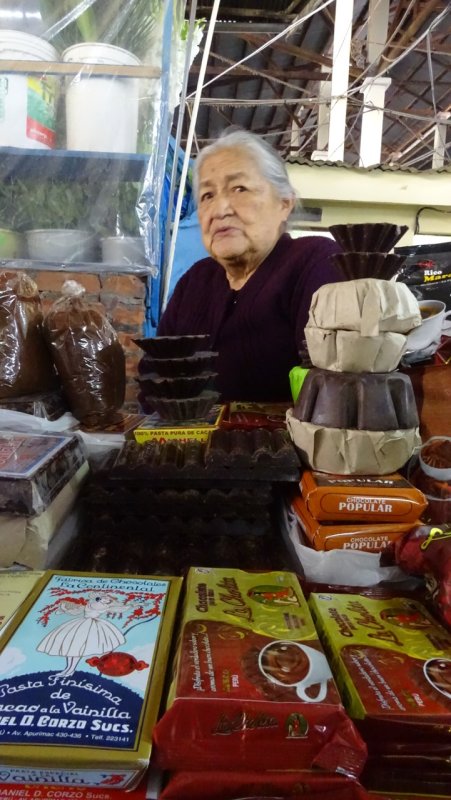 San Pedro Market Chocolate Vendor