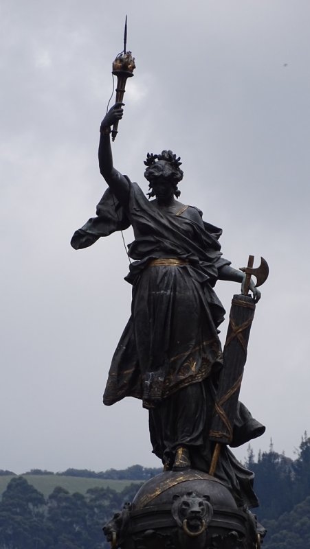 Quito Centro Historico Statue