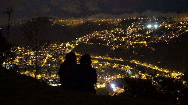 Overlooking Quito at Night