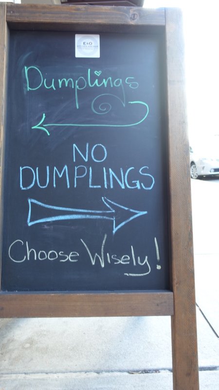 Dumplings / No Dumplings