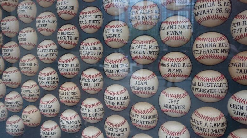 AT&T Virgin America Club Level Baseballs Display