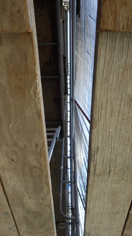Looking Up Through Scaffolding